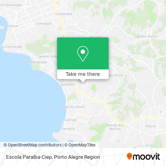 Mapa Escola Paraíba-Ciep