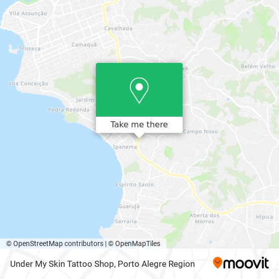 Under My Skin Tattoo Shop map