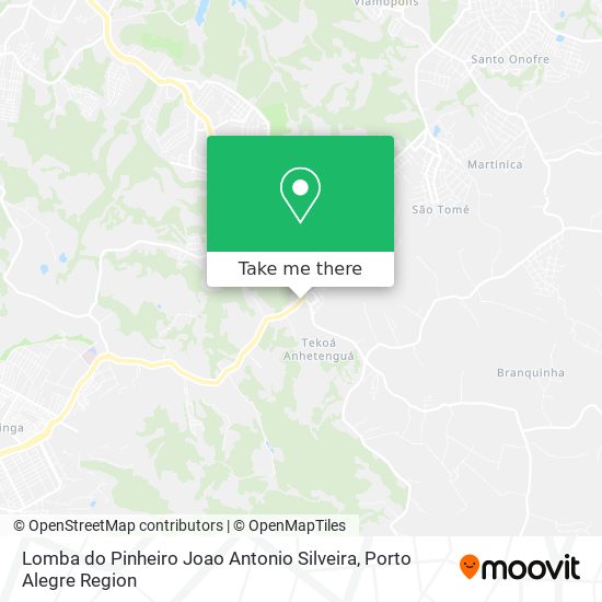 Lomba do Pinheiro Joao Antonio Silveira map