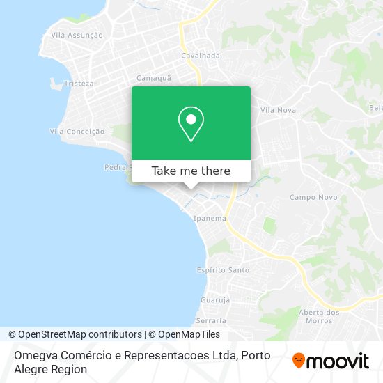 Omegva Comércio e Representacoes Ltda map