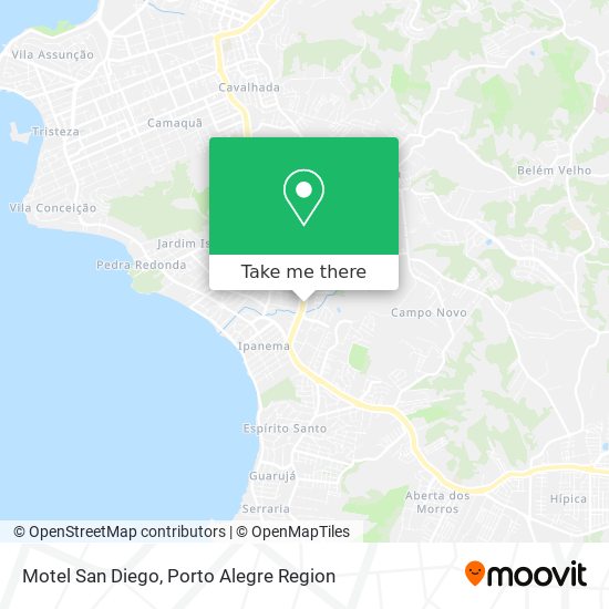 Mapa Motel San Diego