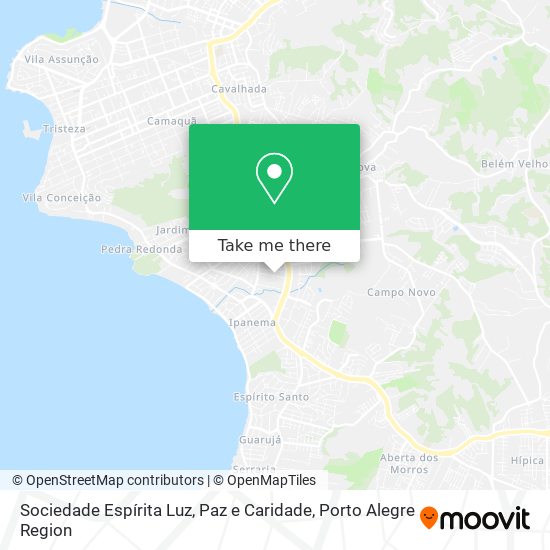 Sociedade Espírita Luz, Paz e Caridade map