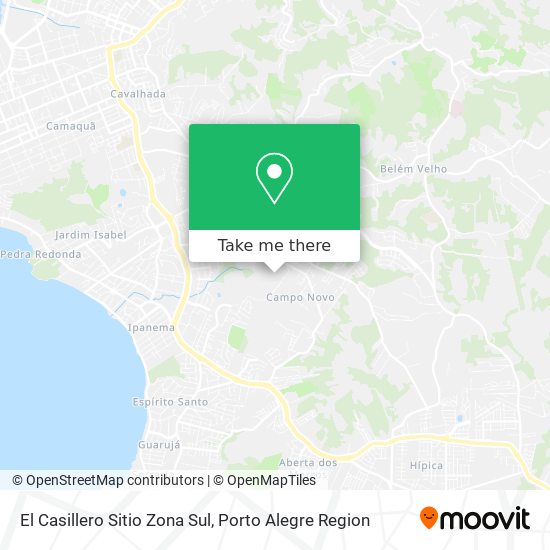 El Casillero Sitio Zona Sul map