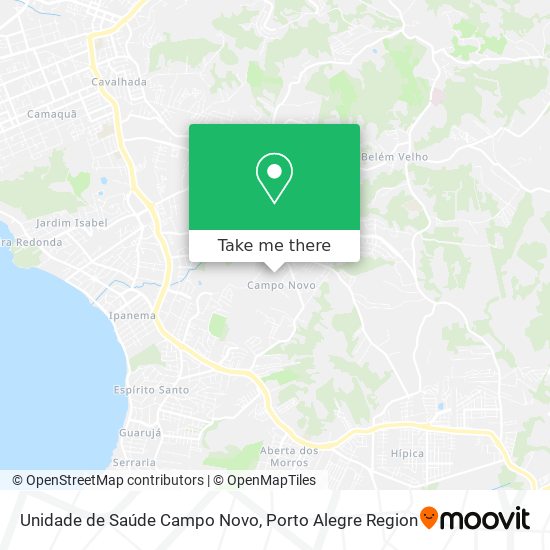 Mapa Unidade de Saúde Campo Novo