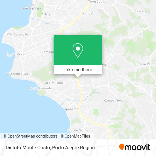 Distrito Monte Cristo map