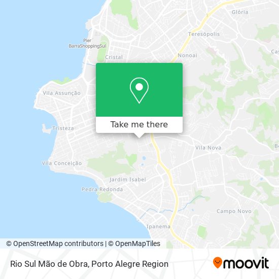 Rio Sul Mão de Obra map