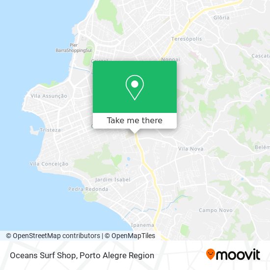 Oceans Surf Shop map