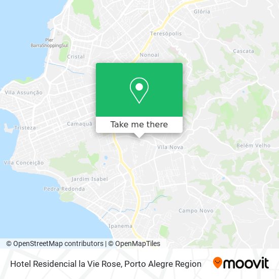 Hotel Residencial la Vie Rose map