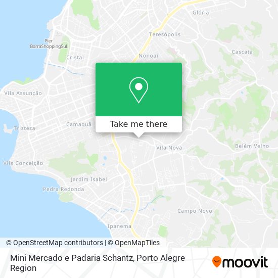 Mapa Mini Mercado e Padaria Schantz