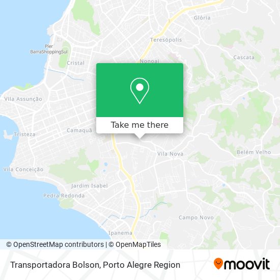 Transportadora Bolson map