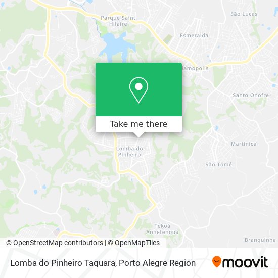 Lomba do Pinheiro Taquara map