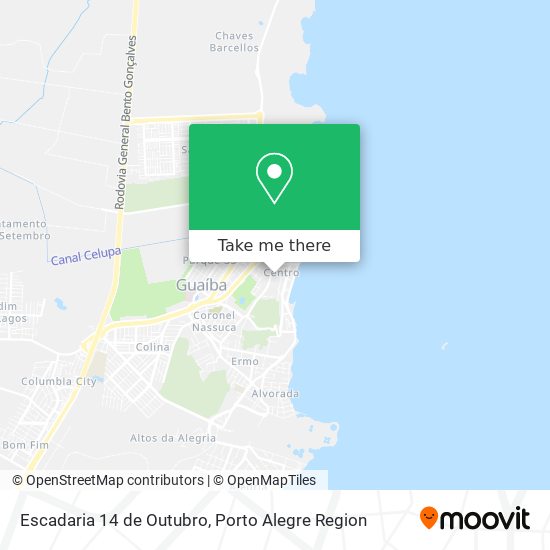 Escadaria 14 de Outubro map
