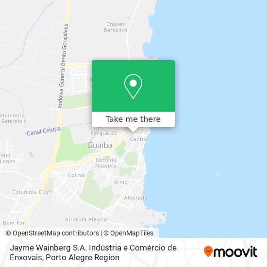 Mapa Jayme Wainberg S.A. Indústria e Comércio de Enxovais