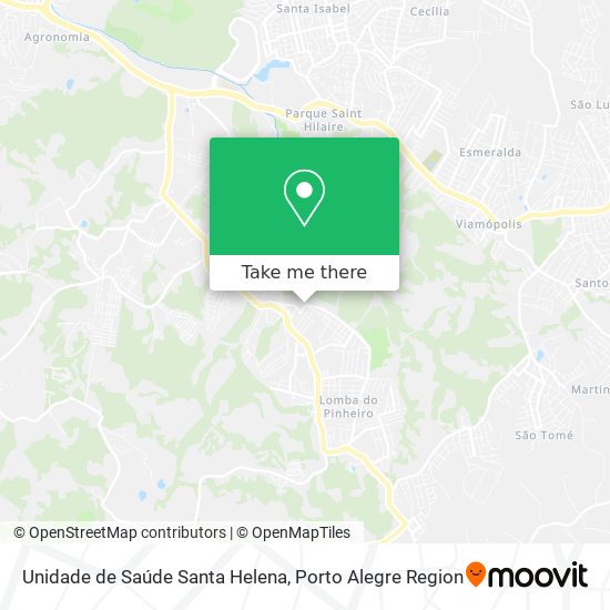 Mapa Unidade de Saúde Santa Helena