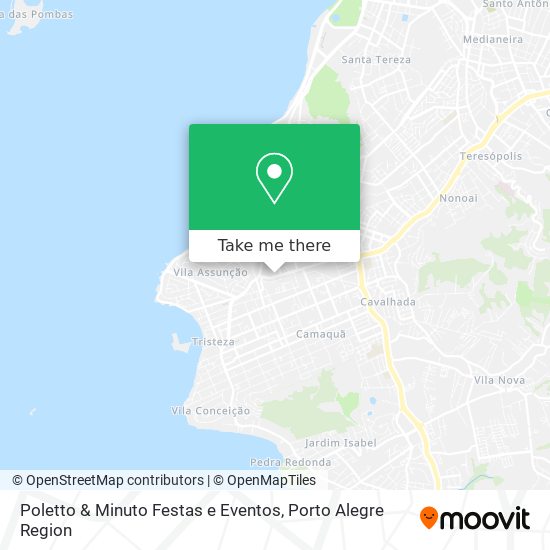 Mapa Poletto & Minuto Festas e Eventos