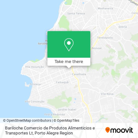 Bariloche Comercio de Produtos Alimenticios e Transportes Lt map