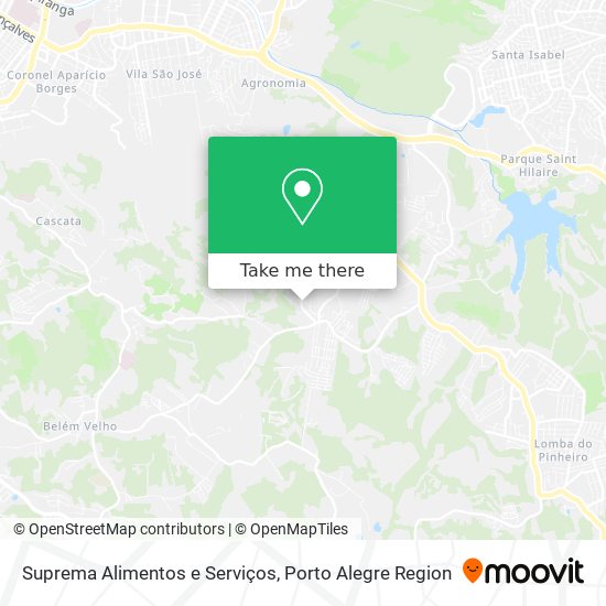 Suprema Alimentos e Serviços map