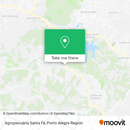 Agropecuária Santa Fé map