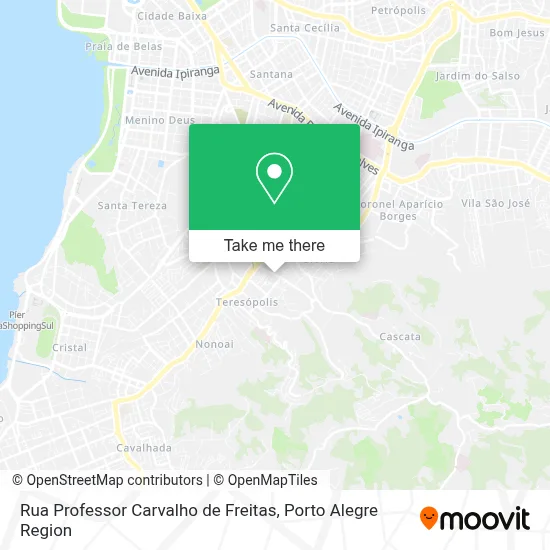 Rua Professor Carvalho de Freitas map