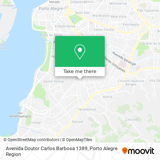 Mapa Avenida Doutor Carlos Barbosa 1389