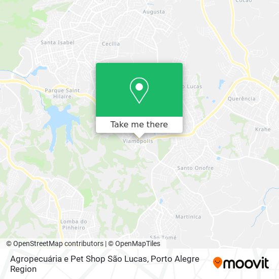 Agropecuária e Pet Shop São Lucas map