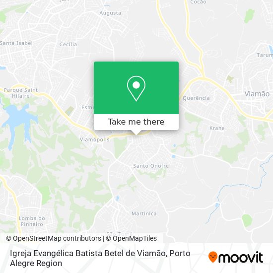 Mapa Igreja Evangélica Batista Betel de Viamão