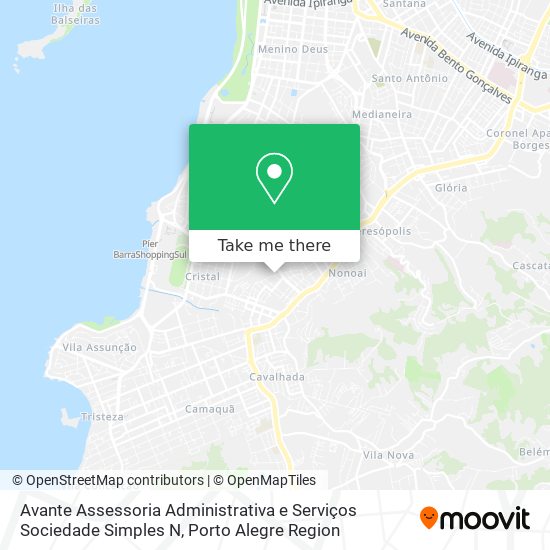 Mapa Avante Assessoria Administrativa e Serviços Sociedade Simples N