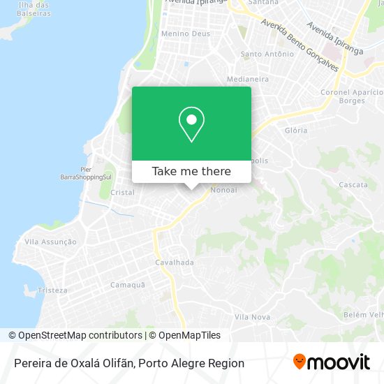 Pereira de Oxalá Olifãn map