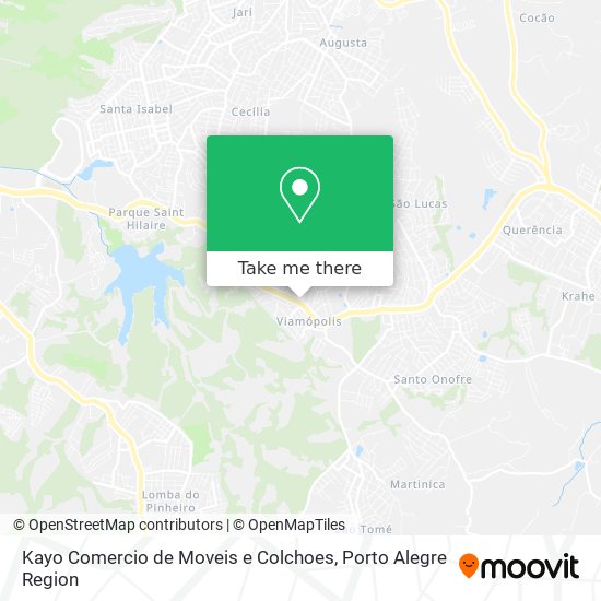 Mapa Kayo Comercio de Moveis e Colchoes