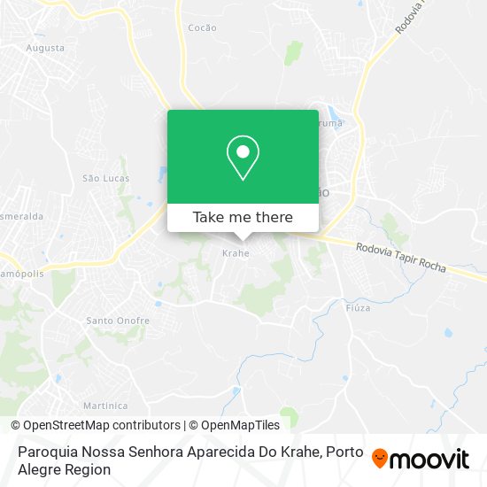 Mapa Paroquia Nossa Senhora Aparecida Do Krahe