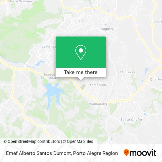 Emef Alberto Santos Dumont map