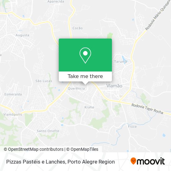 Pizzas Pastéis e Lanches map