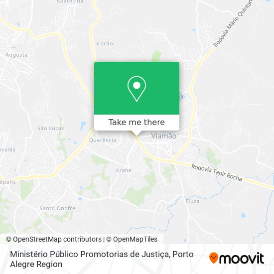 Mapa Ministério Público Promotorias de Justiça