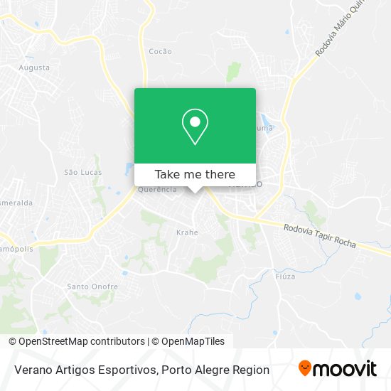 Verano Artigos Esportivos map