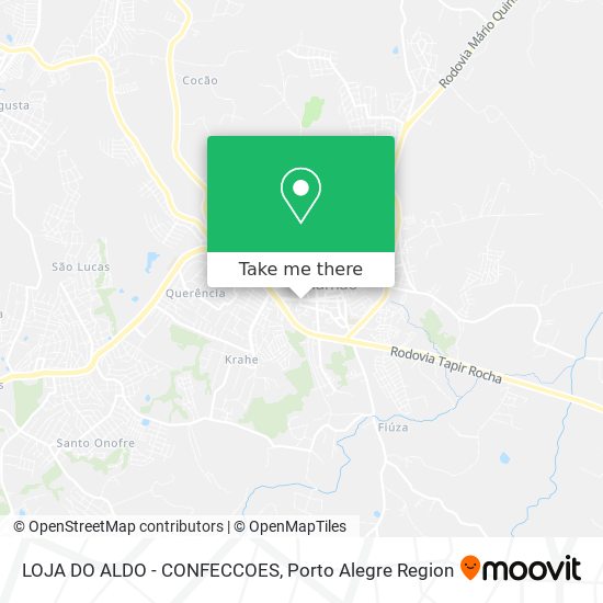Mapa LOJA DO ALDO - CONFECCOES