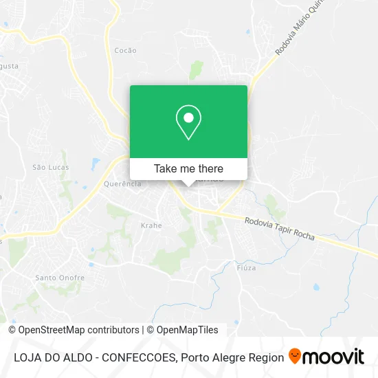 LOJA DO ALDO - CONFECCOES map