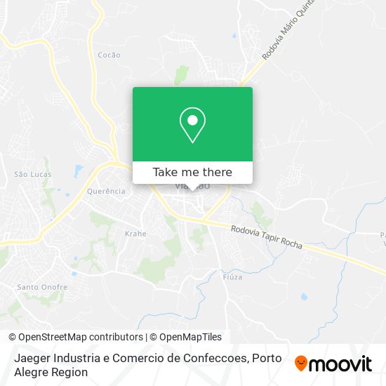 Jaeger Industria e Comercio de Confeccoes map