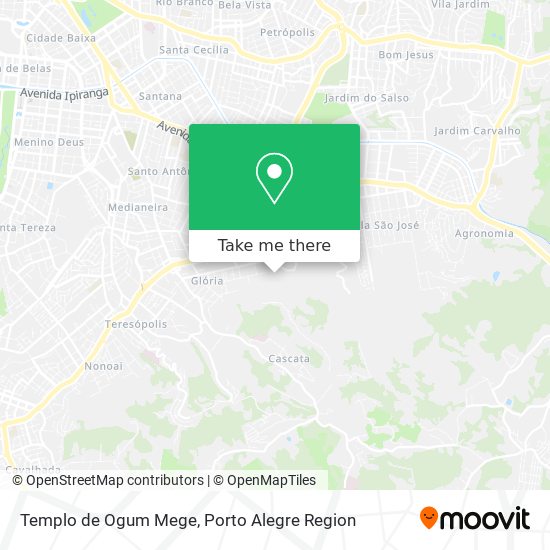 Templo de Ogum Mege map
