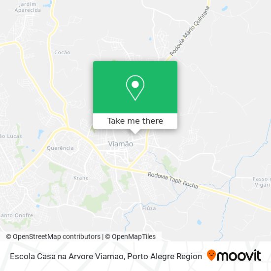 Mapa Escola Casa na Arvore Viamao