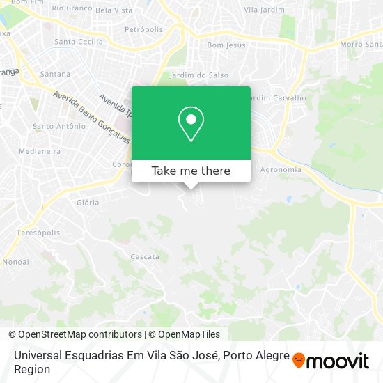 Universal Esquadrias Em Vila São José map