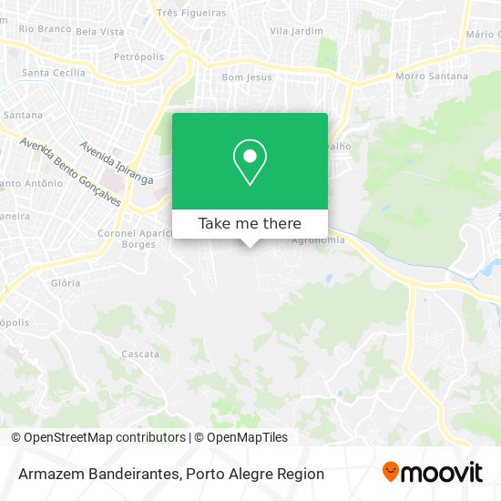 Armazem Bandeirantes map