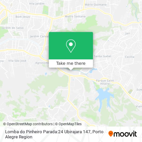 Lomba do Pinheiro Parada:24 Ubirajara 147 map