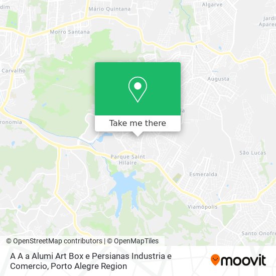 Mapa A A a Alumi Art Box e Persianas Industria e Comercio