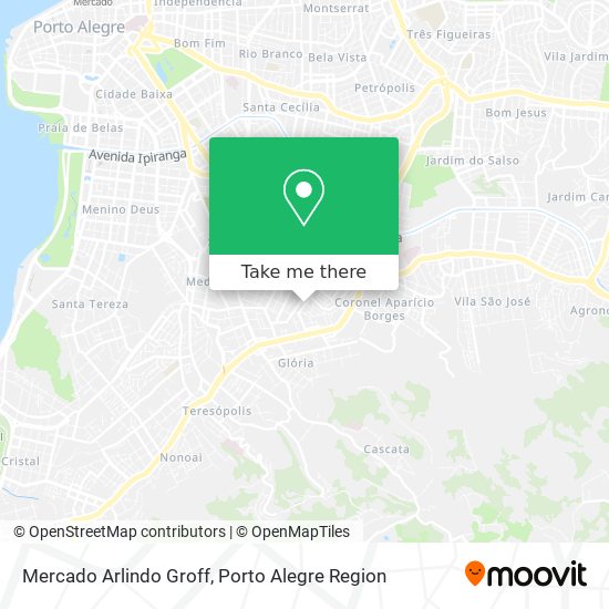 Mercado Arlindo Groff map