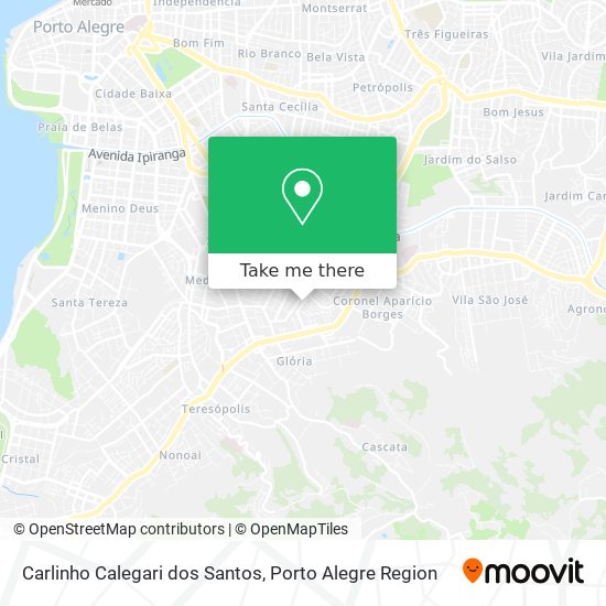 Carlinho Calegari dos Santos map