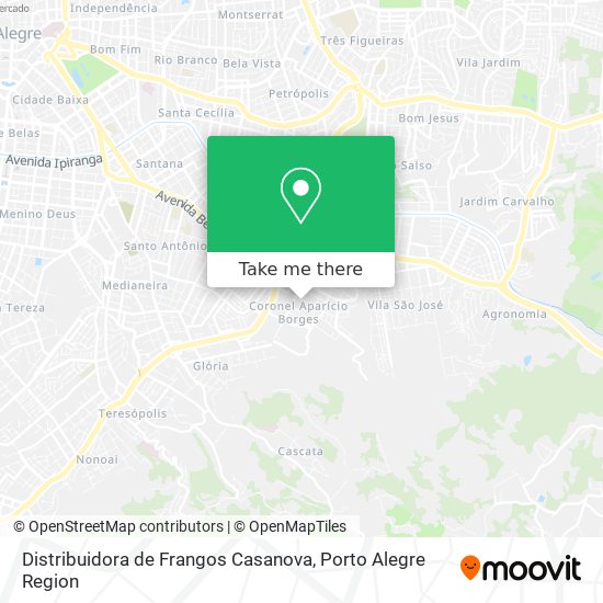 Distribuidora de Frangos Casanova map