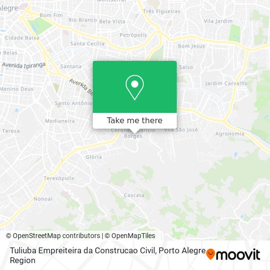 Tuliuba Empreiteira da Construcao Civil map
