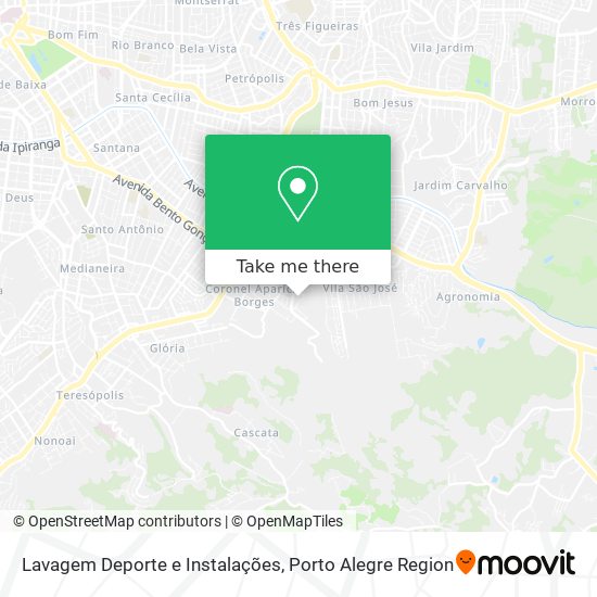 Mapa Lavagem Deporte e Instalações