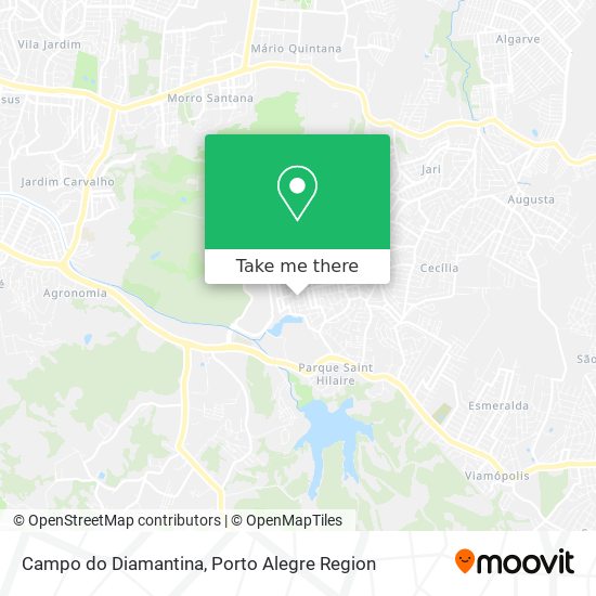 Campo do Diamantina map