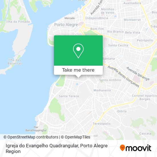 Mapa Igreja do Evangelho Quadrangular